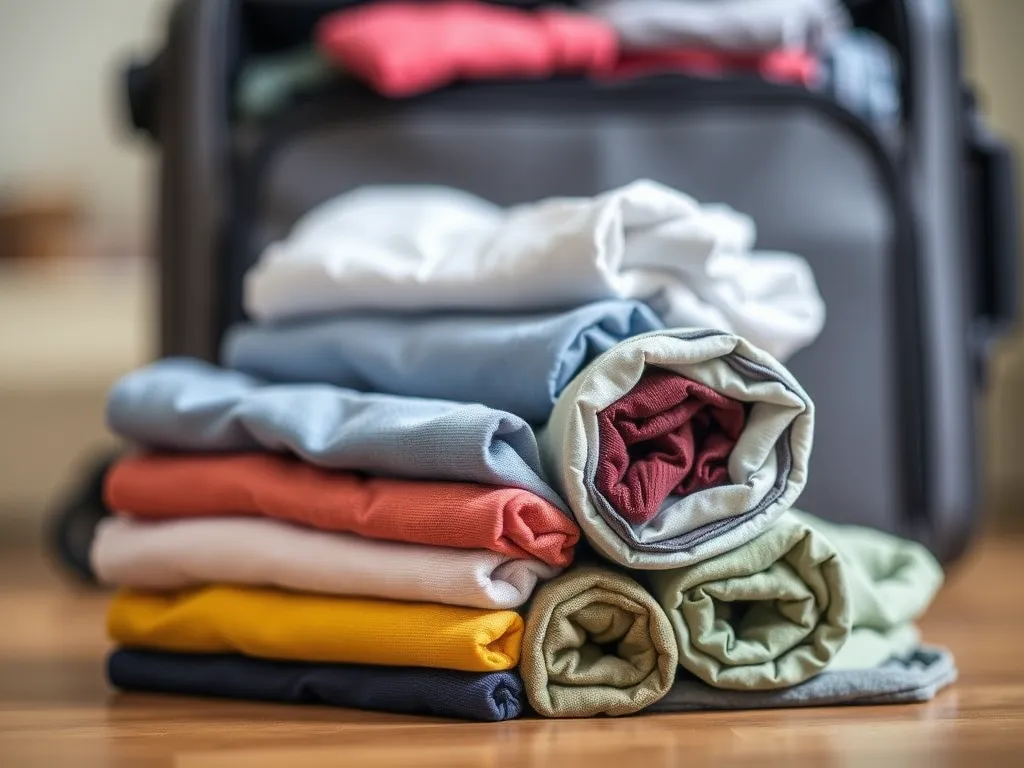 Jak rolować ubrania do walizki?
