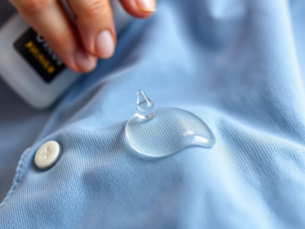 Jak usunąć klej kropelka z ubrania?