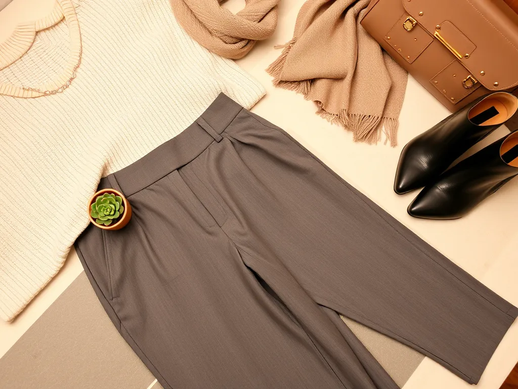 Co pasuje do szarych spodni damskich?