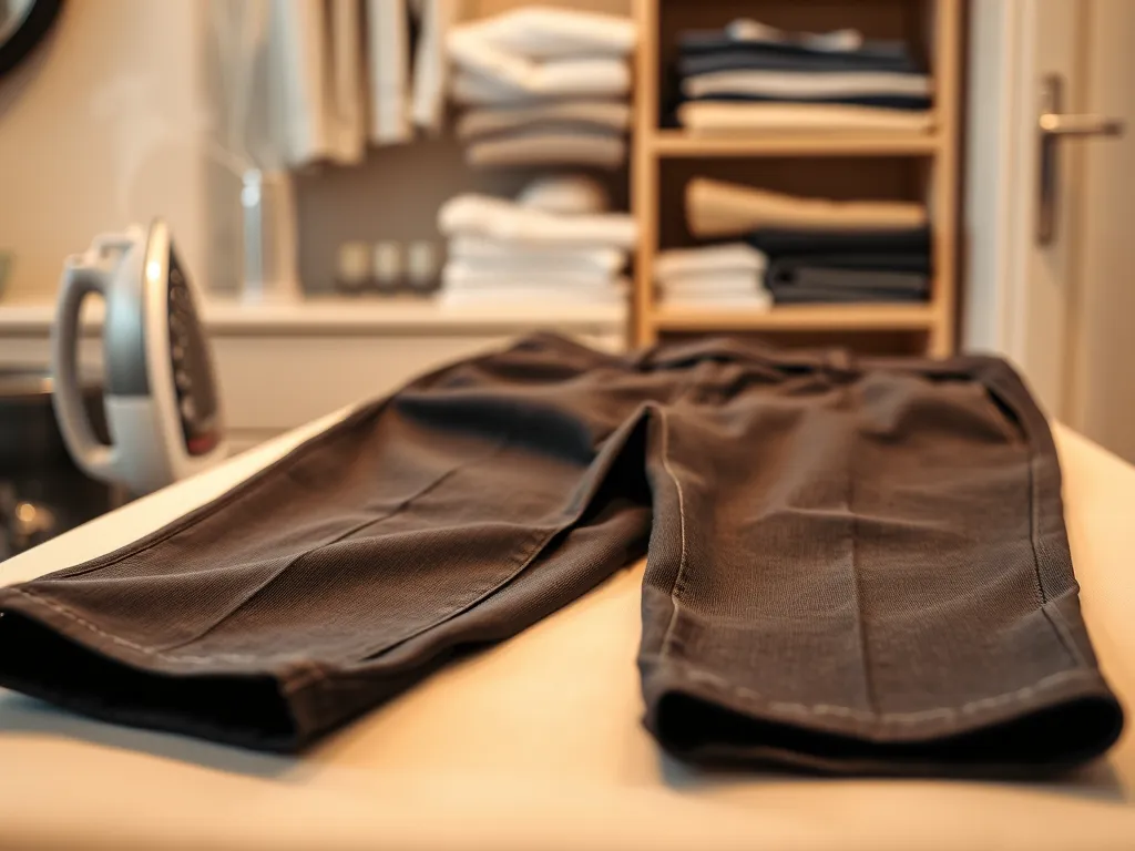 Jak prasować spodnie w kant?