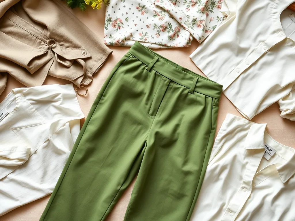 Jaka bluzka do zielonych spodni?