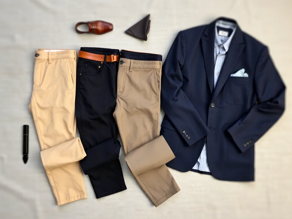 Jakie spodnie do granatowej marynarki?