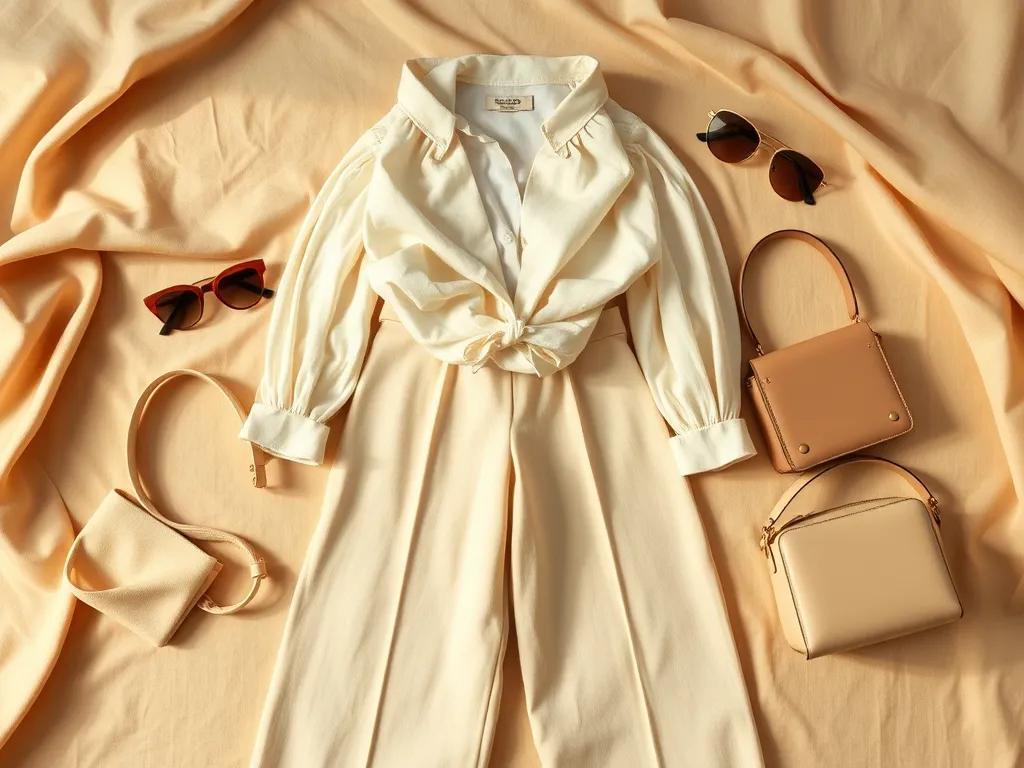 Jaka bluzka do szerokich spodni z wysokim stanem?